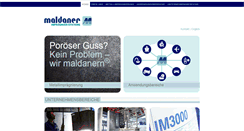 Desktop Screenshot of maldaner.de