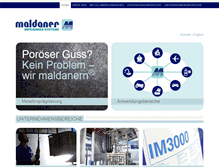 Tablet Screenshot of maldaner.de